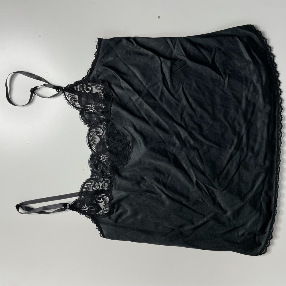 Black lace tank top, great condition never worn, size small